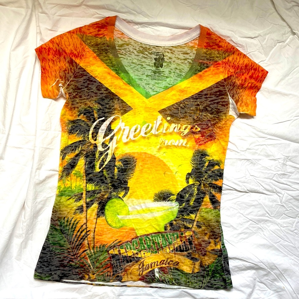 Margaritaville Jamaica tshirt in breezy cotton blend